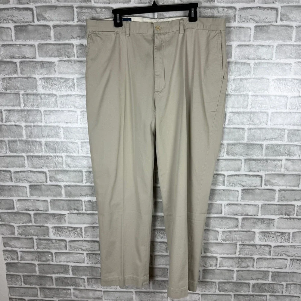 Polo Ralph Lauren Mens Prospect Pant Khaki Tan Chino Trousers 40x30 Cotton Twill